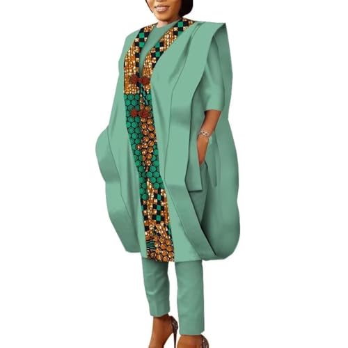 African Traditional Clothes for Women - Dashiki Agbada Suits Lady Party Clothing 3 Piece Female Outfits