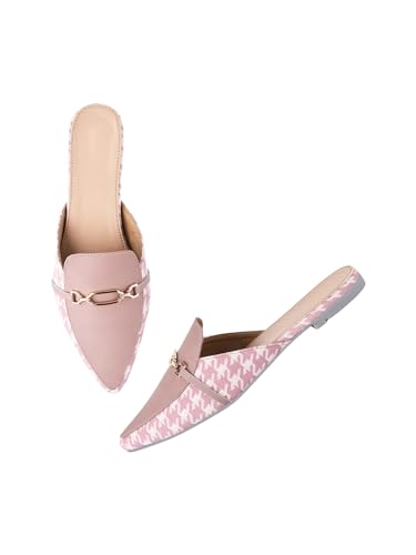 Image of TRYME Trending Stylish Buckle Bellies Soft & Comfortable Flat Mules Sandal for Womens and Girls