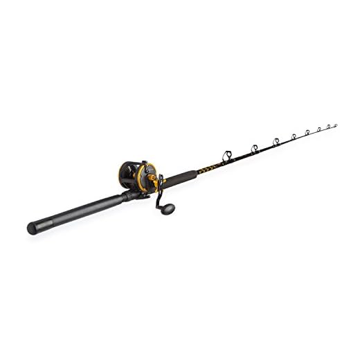 PENN Squall 30 Level Wind Fishing Rod and Trolling Reel Combo, 6.5 Feet