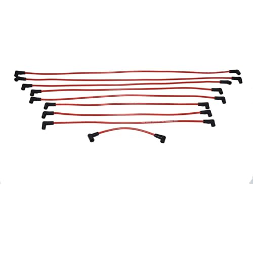 A-Team Performance - EFI TBI Distributor and Spark Plug Wires - Compatible with SBC BBC GMC Chevrolet 1987-1997 5.0L 5.7L C/K Pickup Truck Van Camaro 305 350 HEI652R Red Cap 2-in-1 Kit