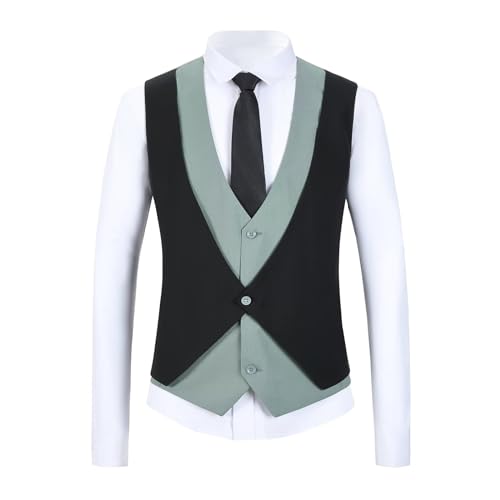 Wangyue Men's Tuxedo Suits Slim Fit 3 Piece Suit Formal Wedding Groomsmen Suit Prom Tuxedo Set4