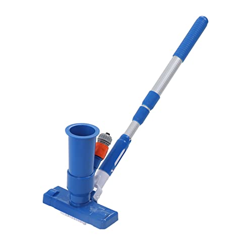 Pool Vacuum for Above Ground Pool, Portable Pool Vacuum Jet with Telescopic Rod Pool Vacuum Underwater Cleaner for Above Ground Pool, Spas, Ponds & Fountains (European Standard)