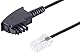 1x 1m - TAE-F auf RJ45 Stecker (A-4 B-5) Telefonkabel Anschlusskabel Router VDSL DSL Modem