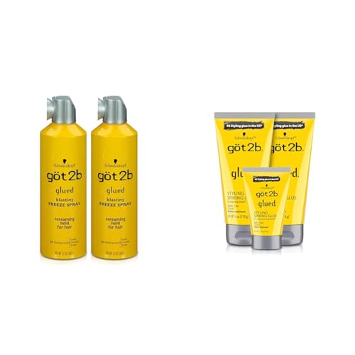 Got2B Glued Blasting Freeze Hairspray Pack x 2 y Gel Spiking x 3 miniatura 1