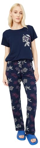 Image of Max Women's Printed Round Neck Half Sleeve Cotton Pyjama Set