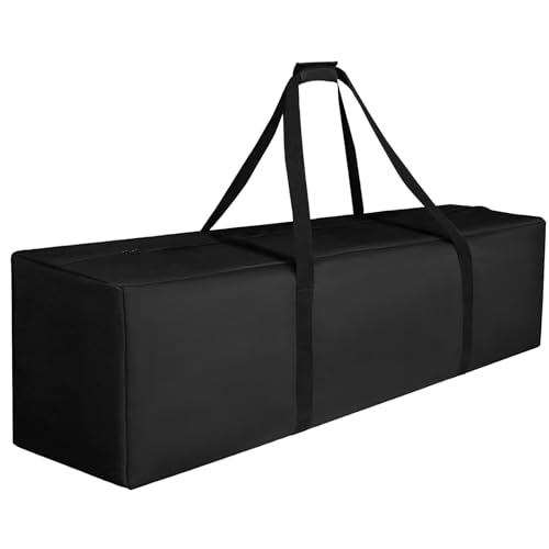 Image of Sports Duffle Bag - Extra Large Travel Duffel Luggage Bag with Upgrade Zipper, Sturdy & Water Resistant, Black (Black 47inch)