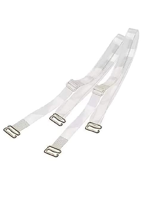 Women's Adjustable Transparent Silicone Bra Straps (Free Size) Pair -1-picture-12