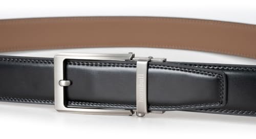 Image of HORNBULL Smith Leather Belt for Men | Mens Belt Autolock | Formal and Casual Leather Belt for Men