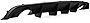 Rear Bumper Diffuser Compatible With 2012-2014 Dodge Charger SRT8, V2 Style PP Splitter Spoiler Valance Chin Diffuser Body kit by IKON MOTORSPORTS, 2013