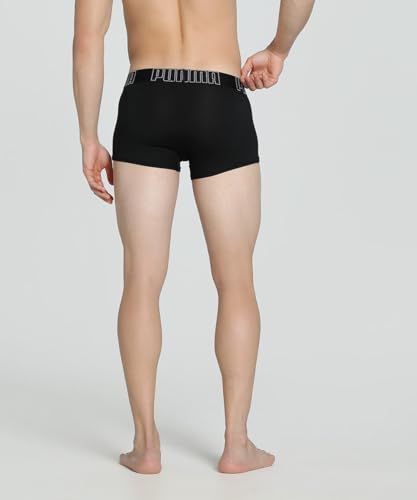 Image of Puma Bamboo Men's Trunks - Warm Chestnut - White