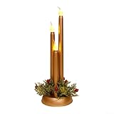 Adorno decorativo: específicamente diseñadas para decoraciones, estas velas LED mejoran tus exhibiciones festivas mientras que proporcionan un adorno hermoso y práctico para tu espacio.
