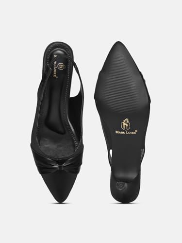 Image of Marc Loire Women Slip on Embellished Pointed Toe Kitten Heel Pumps for Party & Formal Wear