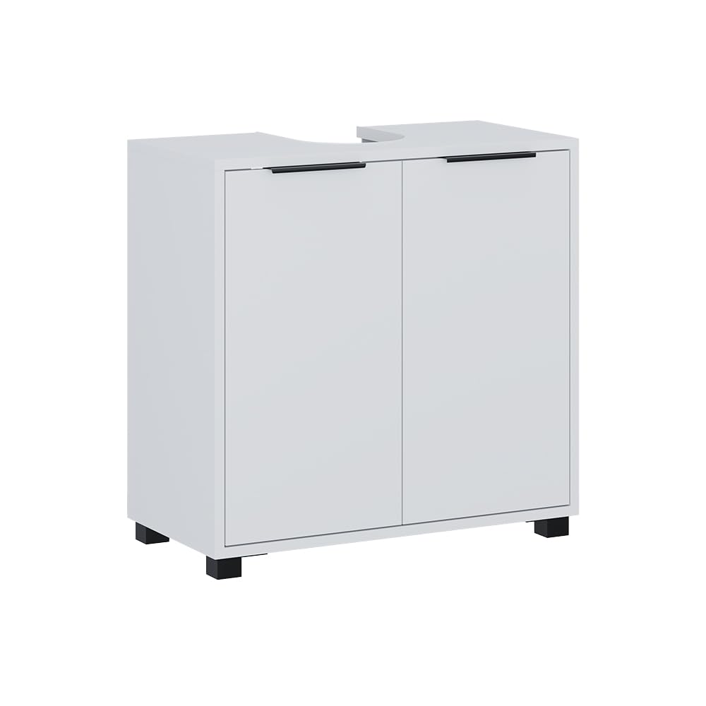Vicco Szafka pod umywalkę "Alina", Biały, 60 x 60 cm | z drzwiami, pour le rangement des accessoires de salle de bain sous le lavabo