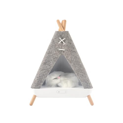 Sirxlevcy Lámpara de Altavoz Bluetooth Inalámbrica con Forma de Tienda Lámpara de Mesa con Luz 2 en 1 con Funciones de Iluminación y Reproductor de Música
