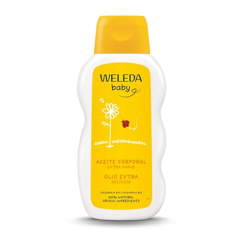 Weleda - Aceite de Caléndula para Bebé, Hidrata, Cuida y Protege, Vegano, Apto para Pieles Sensibles - 200 ml