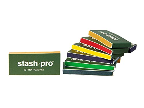 Image of Stash-Pro Premium Roach Book | Pre-Cut Filter Tips for Rolling |Thick Paper, Eco-Friendly (Multicolor, 40, Pack)