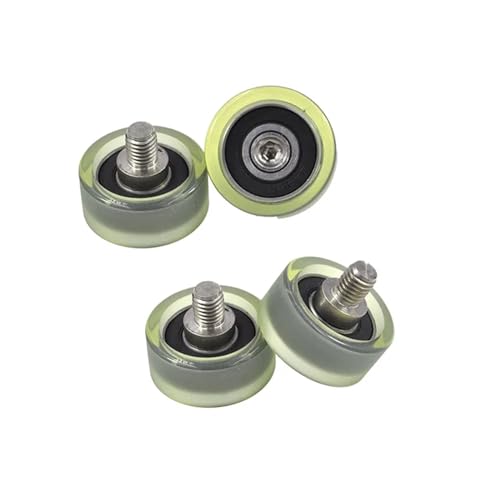 Roue de guidage caoutchoutée PU620140-18C1L12M10 anti usure rail