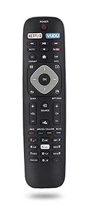 NH500UP Replacement Remote Control for Philips 4K UHD Smart TV 55PFL5602 75PFL6601 65PFL560 32PFL4902 40PFL4901 43PFL4901 43PFL4902 50PFL4901 65PFL6902 43PFL5602 65PFL6601