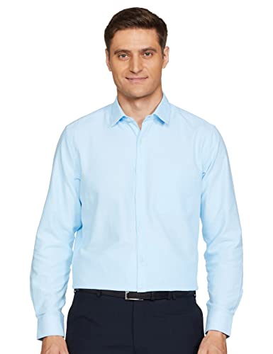Image of Max Men Cotton Solid Slim Fit Oxford Shirt
