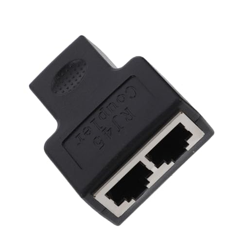 HOMSFOU Ethernet Splitter Adapter to Port Network Connector for Dual Device for Access for Use