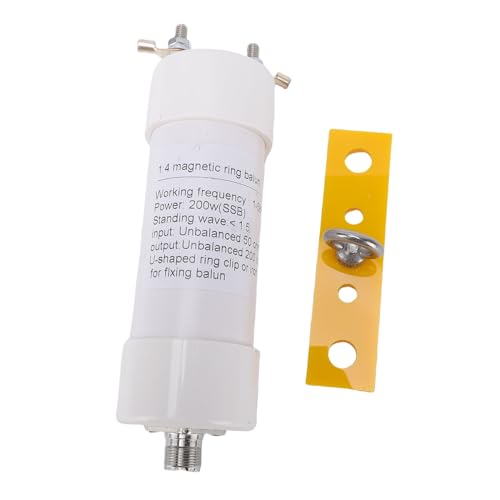 docooler Balun 1:4 Apto para Antenas Windom de 1 a 56MHz, 50Ω a 200Ω, Transformador de Impedancia de Antenas de Corta de 200W