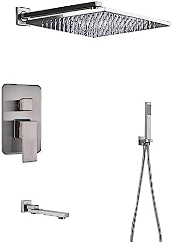 Panel de ducha con cascada, ducha de lluvia, sistema SPA con chorros de masaje, columna para baño con display de temperatura y mezclador, marca Iatupke miniatura 5