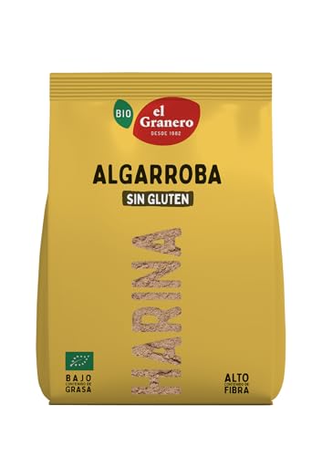 El Granero Integral - Harina de Trigo Algarroba BIO Sin Gluten- 500 g - Sin Gluten - Rica en Fibra y Nutrientes - Mejora la Digestión - Apta para Veganos y Celiacos