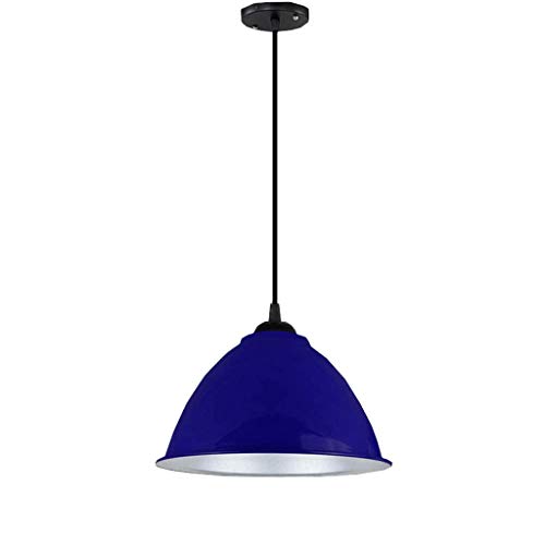 Lustre en fer E27 de 30cm avec interrupteur intégré pour salon et bureau