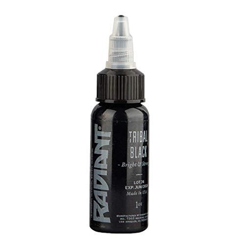 Radiant Colors - Tribal Black - Tattoo Ink 1oz MADE IN USA by Radiant Colors