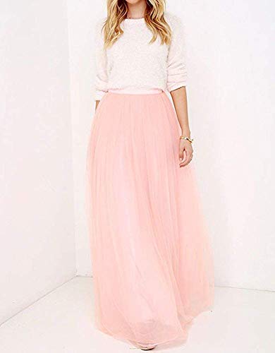 EllieHouse Womens Long Maxi Prom Party Wedding Tulle Skirt P593