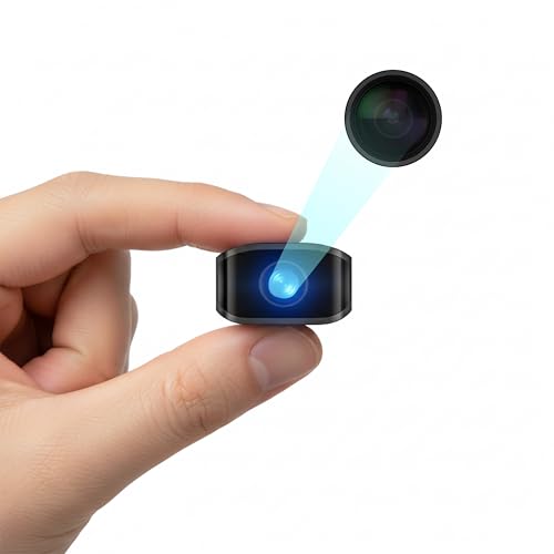 SZNFH Cámara de vigilancia Oculta Miniatura HD, cámara espía, cámara niñera, con detección de Movimiento, Apta para vigilancia de Seguridad en hogar, Oficina, supermercado y almacén, sin función WiFi