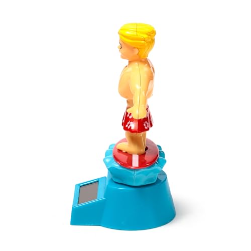 Puckator Solar Pal: Solarfigurine ’Surfer Dude’, Erwachsene & Kinder ab 3 Jahren, Unisex, Erneuerbare Energien, Dekoration, Kreativität & Spaß