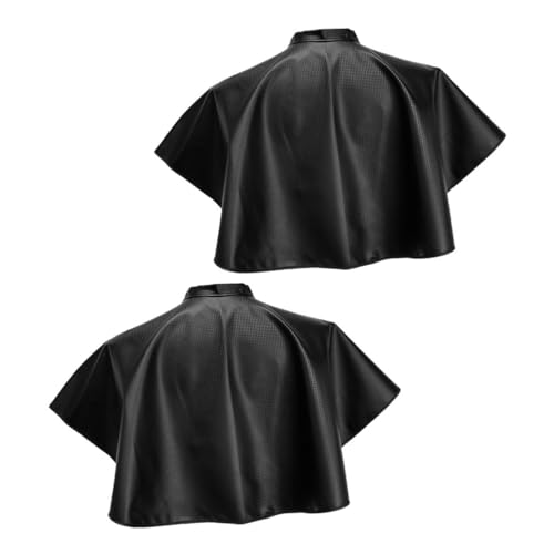 Capa impermeable para teñir cabello 2 piezas negra miniatura 1