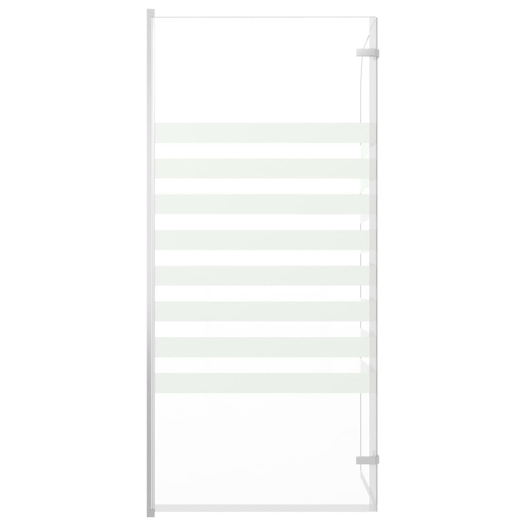 Kabina prysznicowa 120 x 140 cm ze szkła hartowanego z profilami aluminiowymi, składane drzwi prysznicowe, bezramowa ochrona przed pryskaniem, łącznie z materiałem montażowym do wanny lub