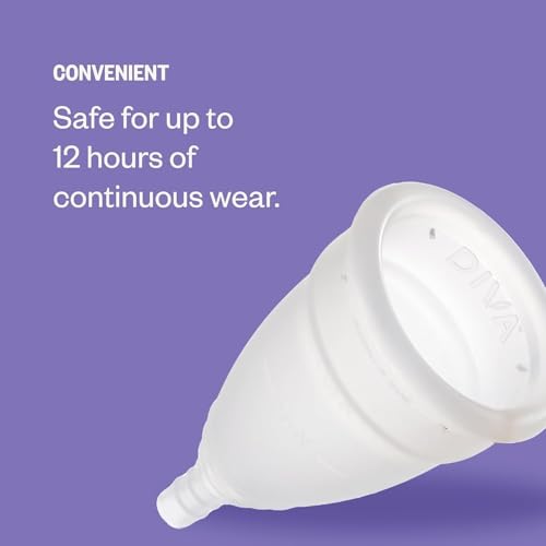 Image of DIVA Cup Model 1 & Pouch - Medical Grade Silicone Cup for Period Care - Reusable Menstrual Cup - Up to 12 Hours of Wear - Model 1 (for Medium to Heavy Flow) Plus Retro DivaPouch