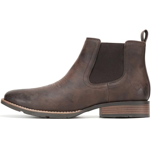 Image of IUV Cowboy Boots For Men Ankle Boots Western Boot Casual Dress Slip On Chelsea Men