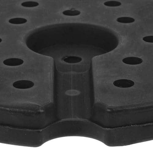Base de lámpara de mesa estable HEMOTON, contrapeso resistente de goma negra de alta densidad 3