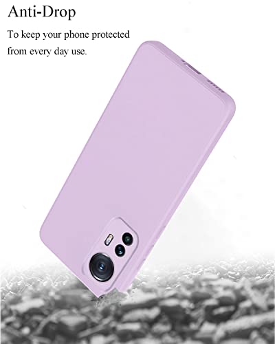 Coque Xiaomi 12 Lite violet en silicone doux finition soyeuse - 6