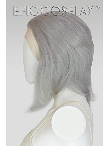 EpicCosplay Keto Short Lace Front Wig (Silvery Grey)