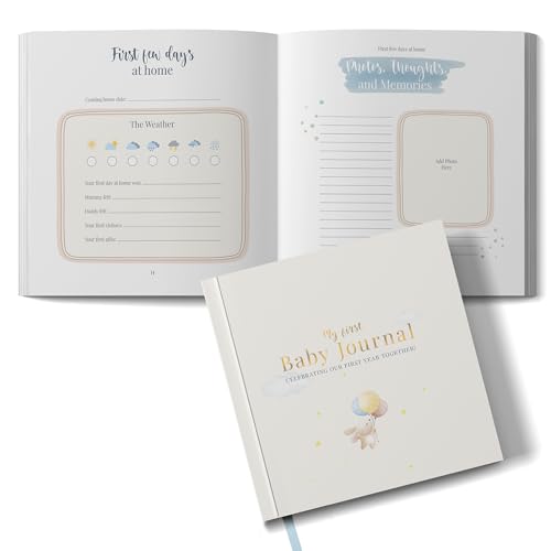 Tiny Trees® Baby Memory Book – Baby Keepsake Journal & Scrapbook Album – My First Year Diary for Boys & Girls – Gift for New Parents – Capture Milestones & Precious Memories (51 Pages)