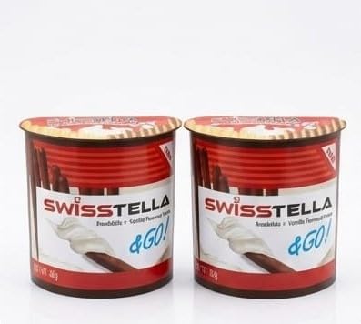 Swisstella Breadsticks with Vanilla Flavoured Cream Dip, BY FEBORA, & Go Snack Pack, Pack of 2, 40G-image-42