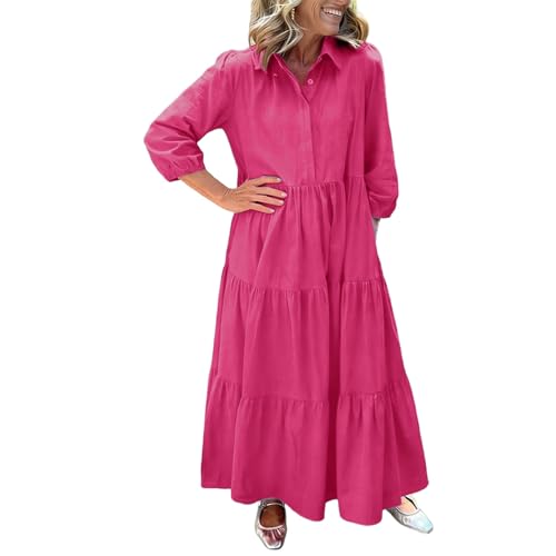 Robe chemise décontractée style tunique légère quotidienne