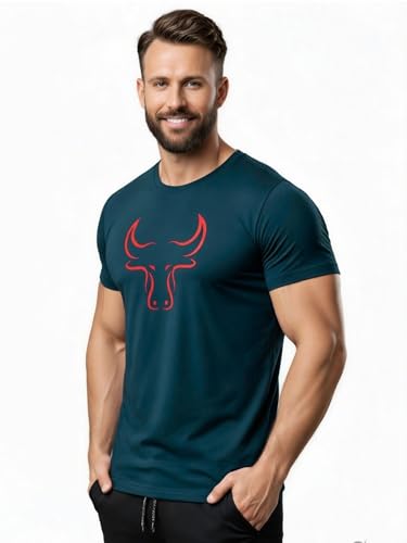 Image of 3Colours RGB Active Fit T-Shirt - Lightweight Polyester Sportswear-Bull