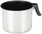 Facile à nettoyer Krüger 2114B Saturn Pot au Lait avec Bec Acier Inoxydable Argent 14 cm