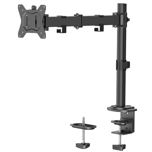 HUANUO Monitor Halterung 13-32 Zoll 8 kg, Höhenverstellbar Schwenkbar, VESA – Ansicht 1
