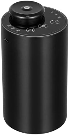Waterless Essential Oil Diffuser for Home, Battery Operated Car Diffuser, 2 Fluid & 3 Levels & Color Lights, for Home Car Office (Black) image 5