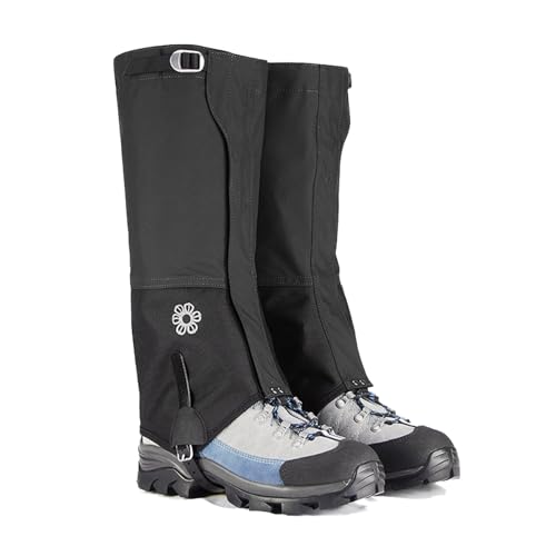 ARrase] レッグゲートル、ハイキングレギンス、防水、暖かさ調節可能な