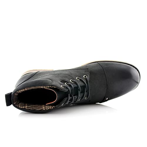 Image of Ferro Aldo Men's Ankle Boots | Lace-Up Cap Toe Chukka Style Dress Boot | Casual Fashion for Work