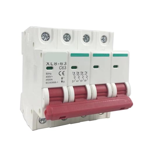 Mini disjoncteur XL8-63 4P AC 16A pour tableau électrique domestique