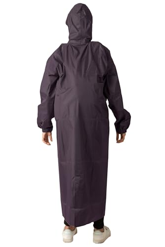 Image of THE DRY CAPE ; LET IT RAIN Women's Waterproof Rain Coat | Packable, Full Length with Hood & Pockets | Urban Commuter Rainwear